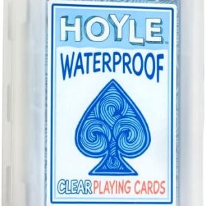Hoyle Waterproof Playing Cards, Clear, 1 Deck