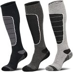 Hylaea Merino Wool Ski Socks, Cold Weather Socks for Snowboarding, Snow, Winter, Thermal Knee-high...