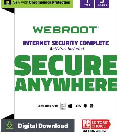 Internet Security Complete | Antivirus Software 2024 | 5 Device | 1 Year Download for...