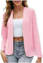 JDHUFEI Womens Casual Business Blazers Fashion Long Sleeve Tops Open Front Work Office Tops Velvet...