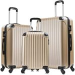 JOINATRE Set of 3 Luggage Set, Luggage Hardside Spinner Set with Wheel, Lightweight ABS Suitcase...