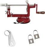 Johnny Apple Peeler with Suction Base VKP1010 + (1) Additional Coring & Slicing Blade VKP1010-2 +...
