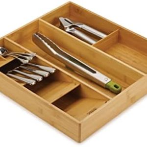 Joseph Joseph DrawerStore Compact Utensil Organizer For Kitchen Drawer Silverware, Flatware Tray,...