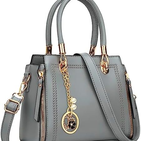 KKXIU Elegant Women Satchel Purses and Handbags Vegan Leather Top Handle Shoulder Crossbody Bag