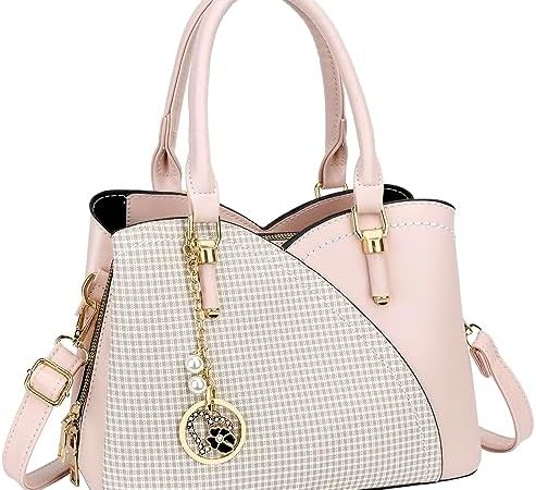 KKXIU Triple Compartments Purses and Handbags for Women Fashion Ladies Satchel Shoulder Top Handle...