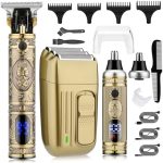 Karrte Men’s Grooming Kit Professional Hair Clippers and Shaver for Men,Electric Razor and Nose...
