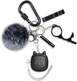 Keychain Set for Girls with Personal Alarm, Funseeya Keychain Accessories with Personal Sound Siren,...