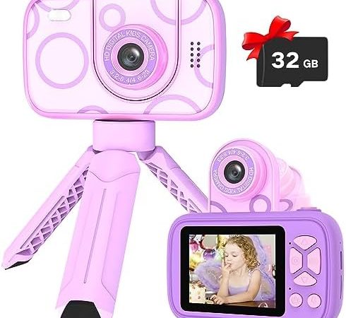 Kids Camera Toys for 3-12 Years Old Boys Girls,Children's Camera with Flip-up Lens for Selfie &...