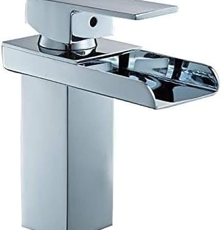 Kitchen & Bath Fixtures Taps Faucet,Bathroom Basin Single Hole Waterfall Hot and Cold Water Mixer