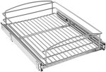 Knape & Vogt RS-MUB-14-FN 5 in. H x 15 in. W x 20 in. D Multi-Use Basket Silver Pull Out Cabinet...