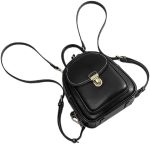 LAORENTOU Small Backpack Purse for Women Cowhide Mini Leather Backpack for Women, Ladies Small...