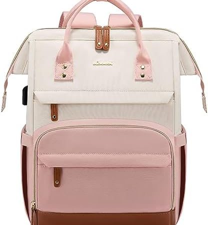 LOVEVOOK Laptop Backpack Purse for Women Men, Nurse Work Business Travel Backpack Bag, Wide Open...
