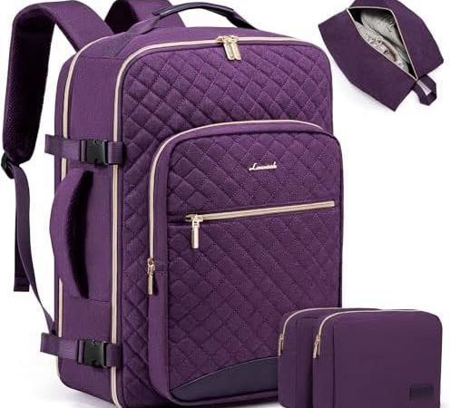 LOVEVOOK Travel Backpack for Women, Flight Approved Carry on Backpack for Traveling on Airplane, 40L...