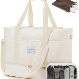 LOVEVOOK Travel Duffle Bag, Weekender Bags for Women with Shoes Compartment, Gym Duffel Bag Carry on...