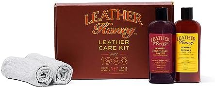 Leather Honey Complete Leather Care Kit Including Conditioner (8 oz), Cleaner (8 oz) and Two...
