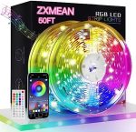 Led Lights for Bedroom 50ft LED Strip Lights Music Sync Color Changing with Remote and App Control...