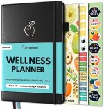 Life & Apples Wellness Planner - Food Journal and Fitness Diary with Daily Gratitude and Meal...