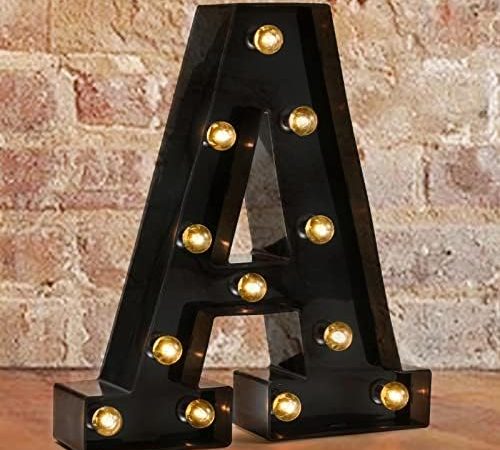 Light Up LED Letter Marquee Sign - Alphabet Marquee Letters with Lights For Wedding Birthday Party...
