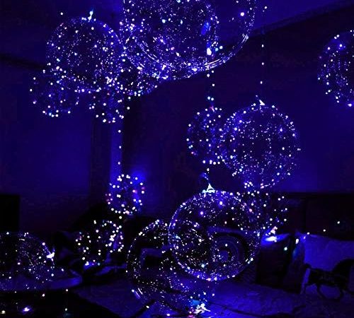 Light Up Led Balloons, 18 Packs Party Balloon Cell Battery included Inflated Size 22 Inches 3 Modes...