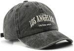 Los Angeless Hat Distressed Vintage Embroidered Basebal Cap for Men and Women