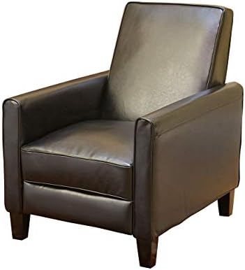 Lucas Space-Saving Leather Recliner | Perfect for Home or Office | Ideal Furnishing Option for...