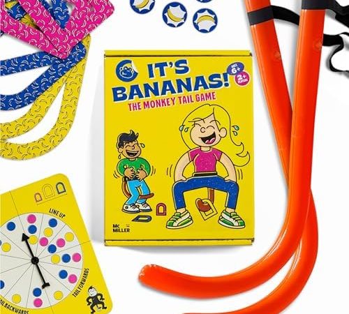 MCMILLER ENTERTAINMENT It's Bananas! The Monkey Tail Game - Funny, Fun Party & Family Game for Kids,...