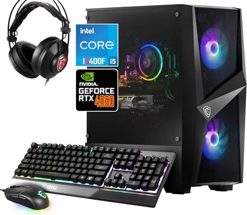 MSI Codex R Gaming Desktop, 13 Intel i5-13400F, NVIDIA GeForce RTX 4060 8GB, Wi-Fi 6E, Windows 11...