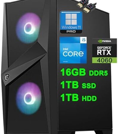 MSI Codex R Gaming Desktop | Intel 10-Core i5-13400F >i7-12700F | 16GB DDR5 1TB SSD + 1TB HDD |...