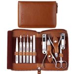 Manicure Set, FAMILIFE Professional Manicure Kit Nail Clippers Set 11 in 1 Stainless Steel Pedicure...