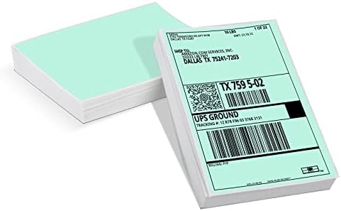 Memoking 4x6 Thermal Direct Shipping Label - 4''x 6'' Fan-Fold Labels for Shipping Labels, Barcodes,...