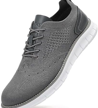 Men's Casual Dress Oxfords Shoes Breathable Knit Leisure Fashion Sneakers Lightweight Comfortable...