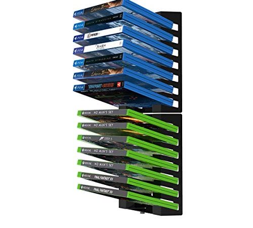 Monzlteck Video Game Case Storage Wall Mount,Gaming Accessories