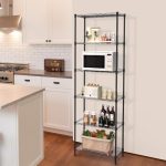 NATRKE 6-Tier Storage Shelf Wire Shelving, Adjustable Heavy Duty Storage Shelves for Kitchen...