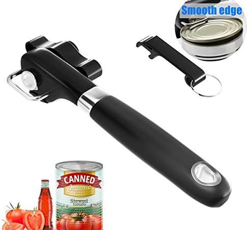 NLAAHCE Can Opener Smooth Edge - Safety Can Opener Manual, Handheld Can Opener features Ergonomics...