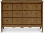 Namesake Liberty 6-Drawer Assembled Dresser in Natural Walnut | 2 Sets of Knobs