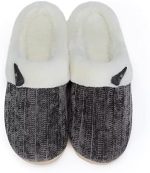 NineCiFun Women's Comfy House Slippers Memory Foam Fuzzy Bedroom Scuffs Slippers Indoor Outdoor Anti...