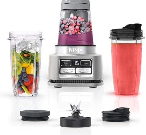 Ninja SS101 Foodi Smoothie Maker & Nutrient Extractor* 1200 WP, 6 Functions Smoothies, Extractions*,...