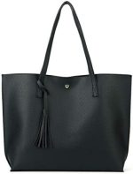 Nodykka Women Tote Bags Top Handle Satchel Handbags PU Faux Leather Tote Bag with Tassel Shoulder...