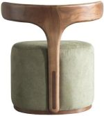Nordic Modern Solid Wood Fabric Leisure Chair