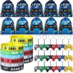 Nosiny 72PCS Video Game Party Favors Birthday Include 24 Video Game Goodie Drawstring Bags 24...
