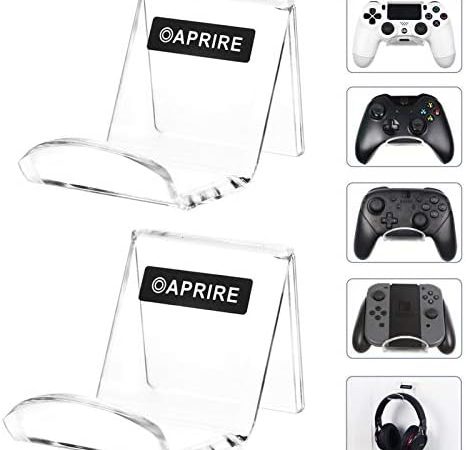OAPRIRE Universal Controller Holder Wall Mount 2 Pack, Acrylic Controller Stand Gaming Accessories...