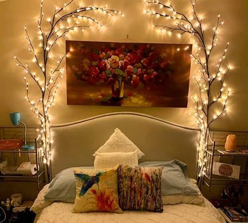 Oirfaxs Enchanted Willow Vine Light, Christmas Decorations Flexible DIY Vines for Room Decor, 144...