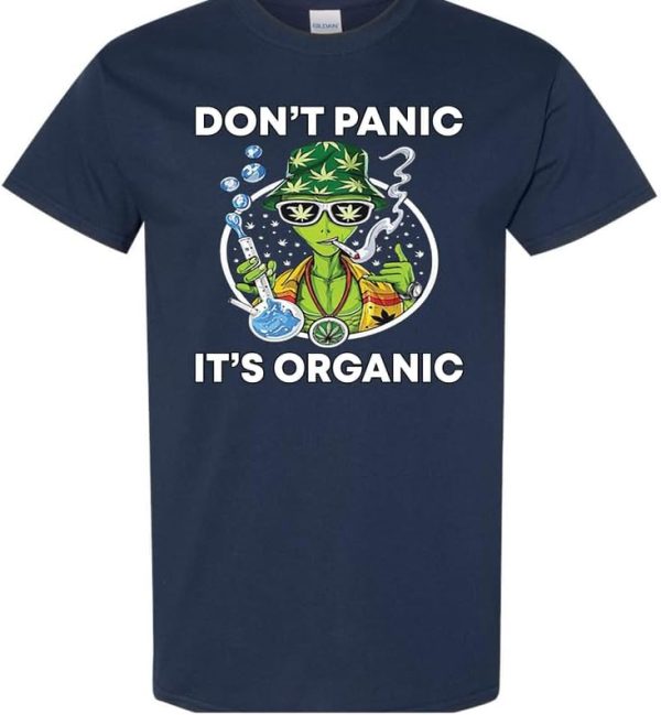 On Coast Don’t Panic Its Organic Funny Novelty T-Shirt