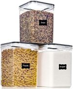 PANTRYSTAR Large Food Storage Containers with Lids Airtight 5.2L /176Oz, for Flour, Sugar, Baking...