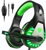 Pacrate Gaming Headset with Microphone for Switch PC PS4 PS5 Xbox One Noise Cancelling Gaming...