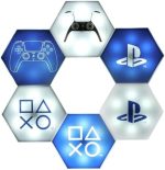 Paladone Playstation Hexagon LED Lights - Free Standing or Wall Mountable - Customizable Game Room...