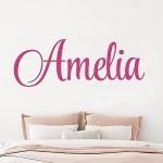 Personalized Multiple Font Custom Name Stickers for Baby Girl or Boy I Custom Name for Nursery Wall...