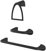 Pfister Karci 3-Piece Bathroom Hardware Set with Towel Bar, Towel Ring, and Toilet Paper Holder,...