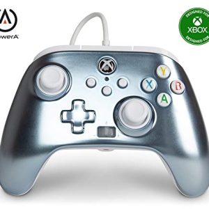 PowerA Enhanced Wired Controller for Xbox Series X|S - Metallic Ice, Gamepad, Wired Video Game...