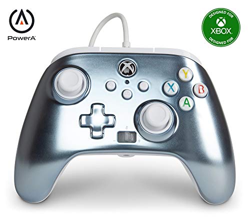 PowerA Enhanced Wired Controller for Xbox Series X|S - Metallic Ice, Gamepad, Wired Video Game...